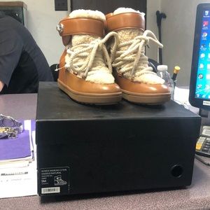 Monroe Shearling Coach Boots